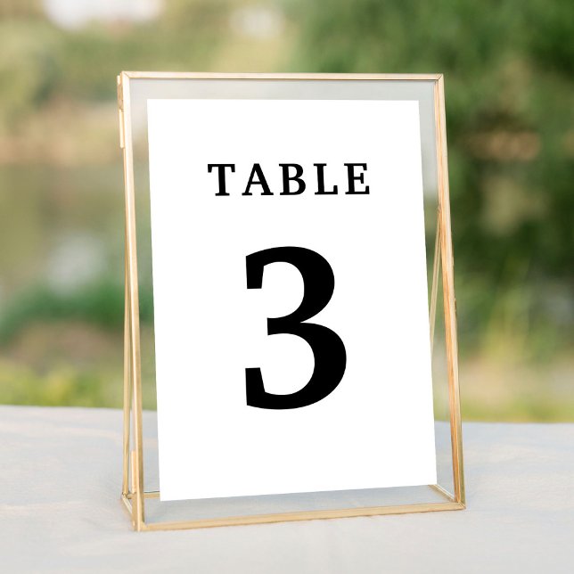 Elegant White Wedding Table Number (Elegant White Wedding Table Number
)