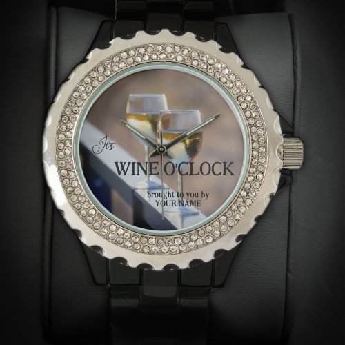 Elegant White Wine O Clock  Watch