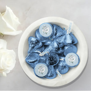 Elegant White Winter Fantasy Dragon Roses Wedding Hershey®'s Kisses®