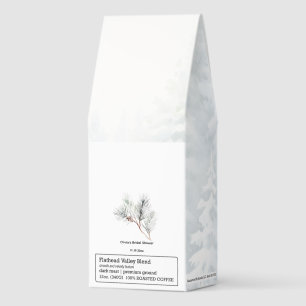 Elegant White Winter Pine Roasted Coffee