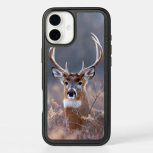 Elegant Whitetail Deer Winter Season Photograph iPhone 16 Plus Case