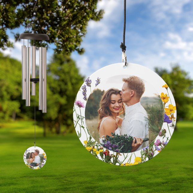 Elegant Wild Flower Blooming Garden Wedding Wind Chime (Outdoor)