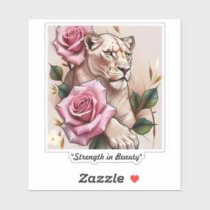 "Elegant Wild Heartbeat" Sticker