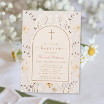 Elegant Wildflower Baptism / Christening