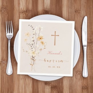Elegant Wildflower Baptism / Christening 