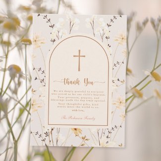 Elegant Wildflower Baptism / Christening
