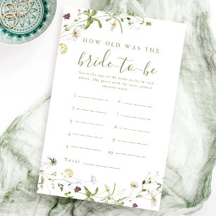 Elegant Wildflower boho how old was the bride game