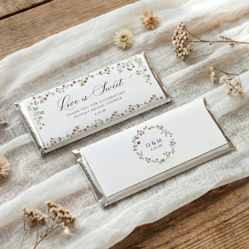 Elegant Wildflower Bridal Shower Thank You