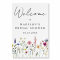 Elegant Wildflower Bridal Shower Welcome Sign