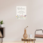 Elegant Wildflower Bridal Shower Welcome Sign