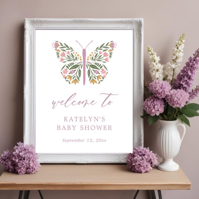 Elegant Wildflower Butterfly Poster (Creator Uploaded)