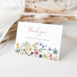Elegant Wildflower Calligraphy Bridal Shower Letterpress Thank You Card<br><div class="desc">Express your gratitude with grace and style using our Elegant Wildflower Calligraphy Bridal Shower Thank You Card. Delicately adorned with exquisite wildflower illustrations and elegant calligraphy, this card is a perfect reflection of your appreciation and sophistication. Whether you're thanking guests for their thoughtful gifts or for sharing in your special...</div>