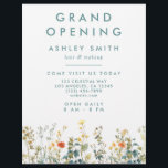 Elegant Wildflower Field Flyer<br><div class="desc">This design features a border of elegant watercolor wildflowers and greenery in shades of green,  teal,  orange,  and yellow. Personalize with your name and business information.</div>