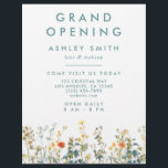 Elegant Wildflower Field Flyer<br><div class="desc">This design features a border of elegant watercolor wildflowers and greenery in shades of green,  teal,  orange,  and yellow. Personalize with your name and business information.</div>