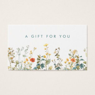 Elegant Wildflower Field Gift Card