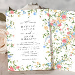 Elegant Wildflower Floral Wedding Invitation<br><div class="desc">Bring to life the elegance of your special day with our Elegant Wildflower Floral Wedding Invitations. Immerse your guests in the charm of watercolor wildflowers, gracefully interwoven with flowing greenery, in a design that exudes a delicate, yet bold elegance. Let these invitations be the first impression of the enchanted journey...</div>
