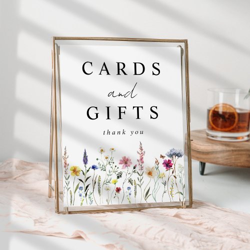 Elegant Wildflower Meadow Cards and Gifts Poster