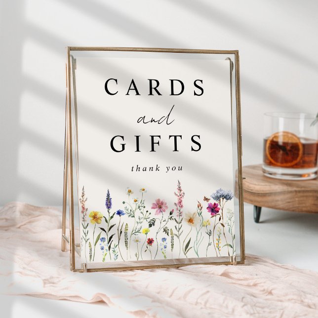 Elegant Wildflower Meadow Cream Cards and Gifts Poster (Creator Uploaded)