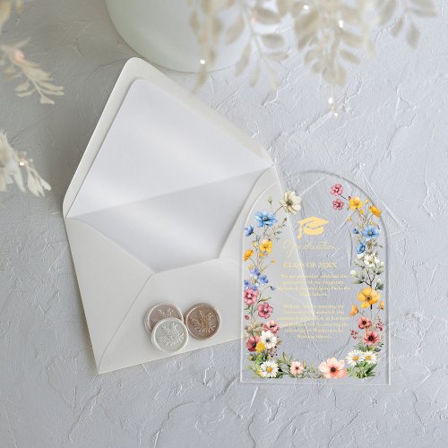 Elegant Wildflower Meadow Garden Twin Graduation