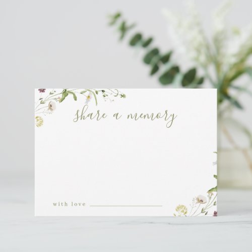 Elegant Wildflower Rustic Boho share a memory card