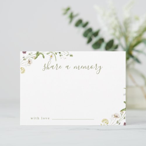 Elegant Wildflower Rustic Boho share a memory card