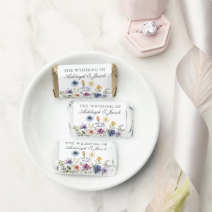 Elegant Wildflower Spring Wedding Personalized Hershey's Miniatures