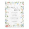 Elegant Wildflower Three Photo Wedding