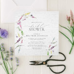 Elegant Wildflower Watercolor Floral Bridal Shower Invitation at Zazzle