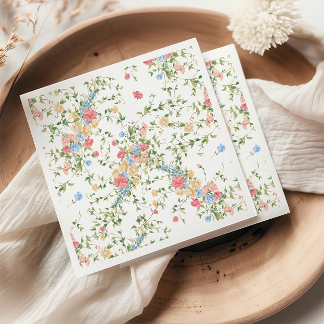 Elegant Wildflower Wedding  Napkins (Creator Uploaded)