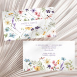Elegant Wildflower Wild Flower Floral Custom Business Card at Zazzle
