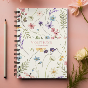 Elegant Wildflower Wild Flower Floral Custom Notebook