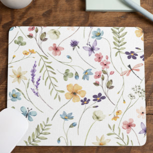 Elegant Wildflower Wild Flower Floral Mouse Pad