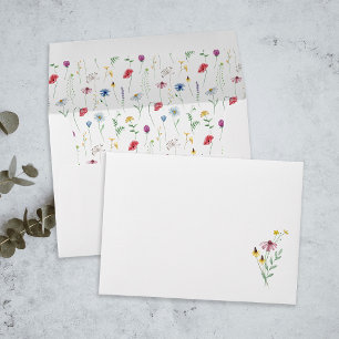Elegant Wildflowers Envelope