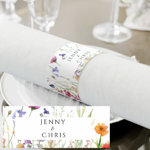 Elegant Wildflowers Napkin Bands