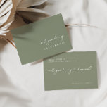 Elegant Will You Be My Bridesmaid Proposal Card<br><div class="desc">Designed to coordinate with for the «Modern Classic» Wedding Invitation Collection. To change details,  click «Personalize».</div>