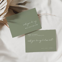 Elegant Will You Be My Bridesmaid Proposal Card