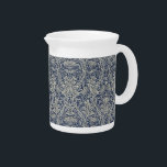 Elegant William Morris Floral Blue White Pattern   Beverage Pitcher<br><div class="desc">Elegant William Morris Floral Blue White Pattern Beverage Pitcher - The image Decorating this product is a 19th century wallpaper pattern featuring entwined flowers and foliage. The pattern was designed in 1886 by May Morris (1862 – 1938) the daughter of renowned British textile designer and manufacturer, William Morris, who lived...</div>