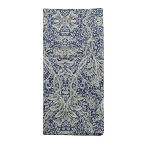 Elegant William Morris Floral Blue White Pattern   Cloth Napkin