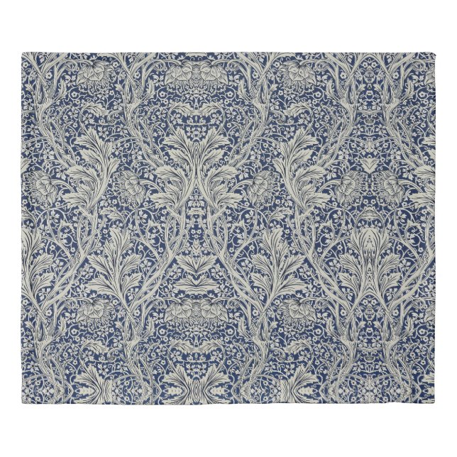 Elegant William Morris Floral Blue White Pattern   Duvet Cover (Front)