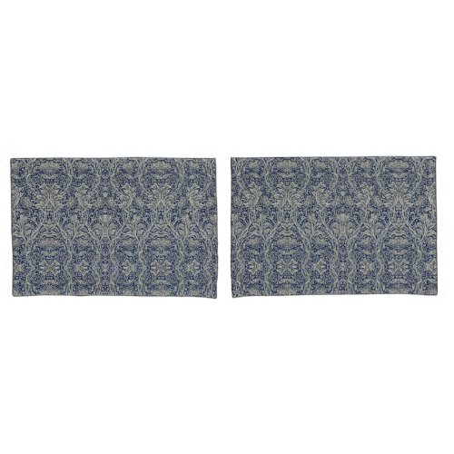 Elegant William Morris Floral Blue White Pattern   Pillow Case