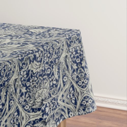 Elegant William Morris Floral Blue White Pattern   Tablecloth