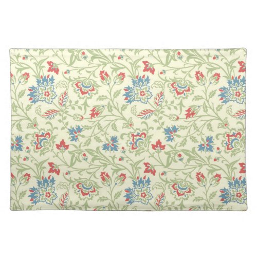 Elegant William Morris Renaissance Floral Cloth Placemat