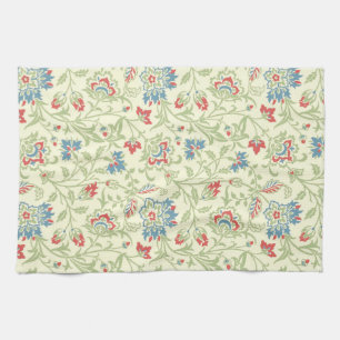 Elegant William Morris Renaissance Floral Kitchen Towel