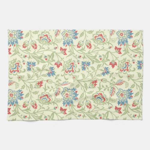 Elegant William Morris Renaissance Floral Kitchen Towel