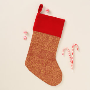 Elegant William Morris Victorian Pattern Christmas Stocking