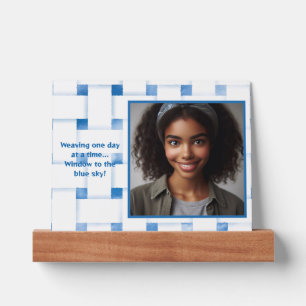 Elegant Window Weave to Blue Sky, Customized Photo Picture Ledge