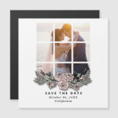 Elegant Window with Image Wedding Save the Date (Front/Back)