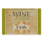 Elegant Wine Bottle Label Personalized