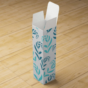 Elegant Wine Gift Packaging Floral Box