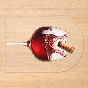 Elegant Wine Glass Party Sunglasses Acrylic Invitations